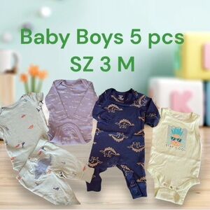 🩵Baby Boy Bundle🩵 Onesies, jumper and pants, Size 3 months. New or like new.